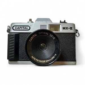 Capital MX-II Silver & Black 35mm Film Camera with 50mm Lens